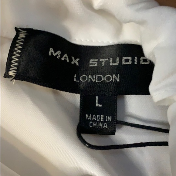 New Max Studio London sheer blouse Large - Picture 8 of 9